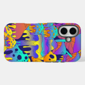 Psychedelische Smeltende Paddenstoel iPhone / iPad Case-Mate iPhone Case (Achterkant (horizontaal))