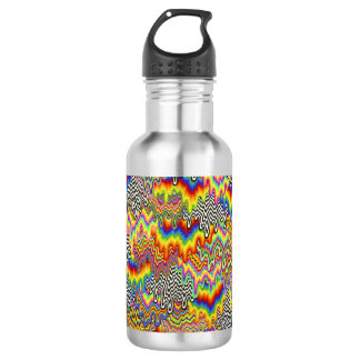 Psychedelische Smeltende Regenboog Water Fles