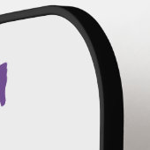 psychedelische smiley en schedelaangepaste naam pi pickleball paddle (Links Detail)