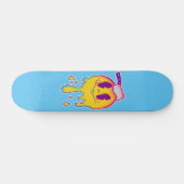 psychedelische smiley skateboard (Horizontaal)