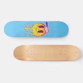 psychedelische smiley skateboard (Horizontaal)