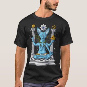Psychedelische Sphynx Kat Shiva T-shirt