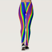 Psychedelische spiralen leggings (Achterkant)