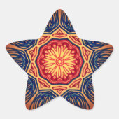 Psychedelische Star Stickers (Voorkant)