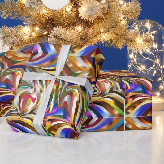 Psychedelische stijlvolle achtergrond van behang cadeaupapier (Feestdagen)