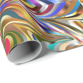 Psychedelische stijlvolle achtergrond van behang cadeaupapier (Rol Hoek)