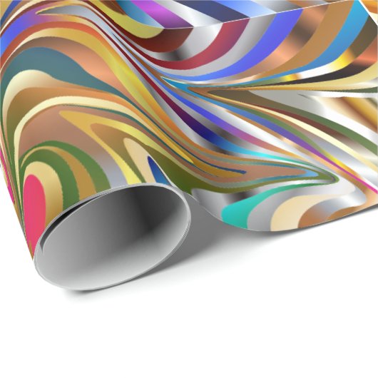 Psychedelische stijlvolle achtergrond van behang cadeaupapier (Rol Hoek)