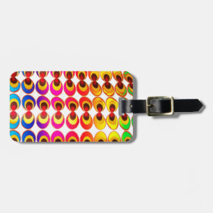 Psychedelische stof bagagelabel