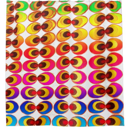 Psychedelische stof douchegordijn (Voorkant)