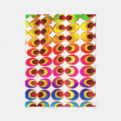 Psychedelische stof fleece deken (Voorkant)