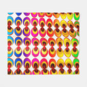 Psychedelische stof fleece deken (Voorkant (Horizontaal))