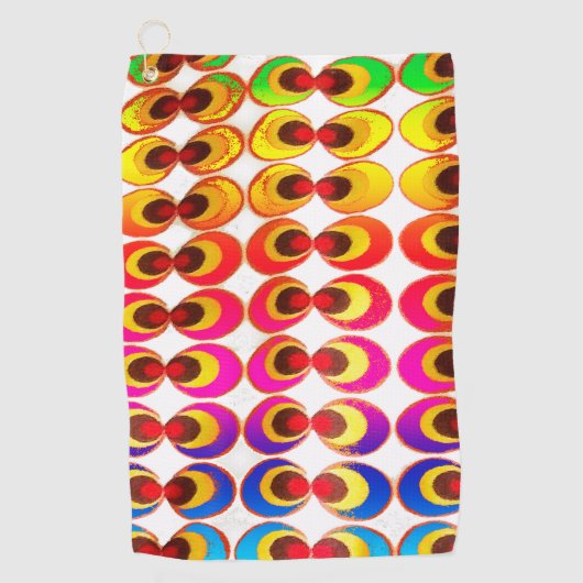 Psychedelische stof golfhanddoek (Voorkant)