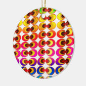 Psychedelische stof keramisch ornament (Links)