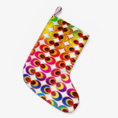 Psychedelische stof kleine kerstsok (Voorkant (Hangend))