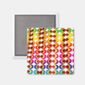 Psychedelische stof magneet (Voorkant / Achterkant)