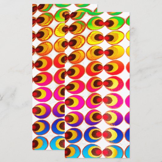 Psychedelische stof menu (Voorkant / Achterkant)