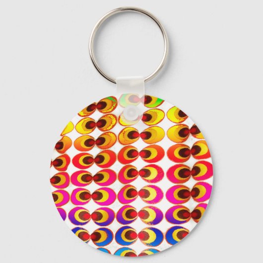Psychedelische stof sleutelhanger (Voorkant)