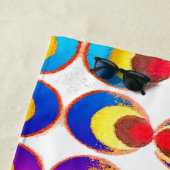 Psychedelische stof strandlaken (In situ)