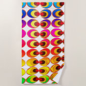 Psychedelische stof strandlaken (Voorkant)