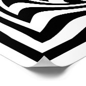 Psychedelische tekening met optische illusie-effec poster (Hoek)