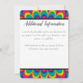 Psychedelische Tie Dye Extra Info Kaart (Voorkant)