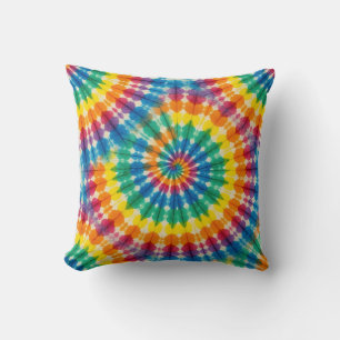 Psychedelische Tie Dye Retro Groovy Worpkussen Kussen