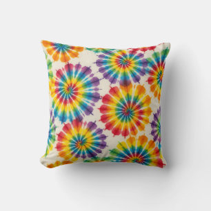 Psychedelische Tie Dye Retro Groovy Worpkussen Kussen