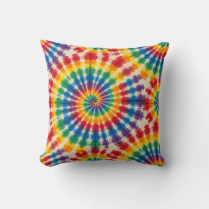 Psychedelische Tie Dye Retro Groovy Worpkussen Kussen