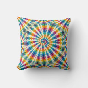 Psychedelische Tie Dye Retro Groovy Worpkussen Kussen