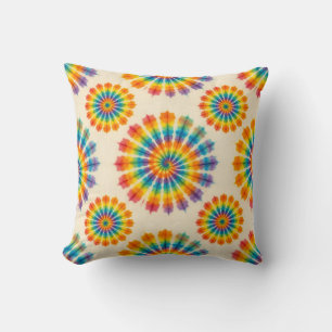 Psychedelische Tie Dye Retro Groovy Worpkussen Kussen
