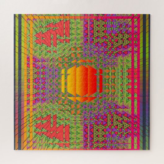 Psychedelische trilling legpuzzel (Horizontaal)