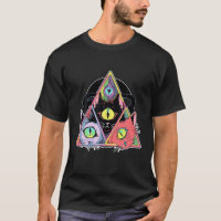 Psychedelische Trippy Kat Kunst Heilige Geometrie