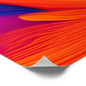 Psychedelische Trippy Kleurrijke Abstracte Paint S Poster (Hoek)