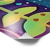 Psychedelische tuin - Whimsy in Bloom Foto Afdruk (Hoek)