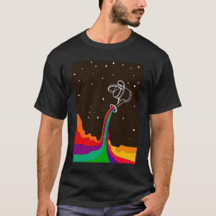 Psychedelische Universum Kleur Rainbow Space Abstr T-shirt