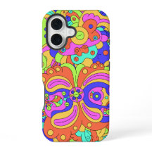 Psychedelische Vervormde Gezichten iPhone / iPad C