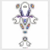 Psychedelische Vis 2 Sticker (Vel)