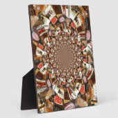 Psychedelische visie van Brown Hues Fotoplaat (Zijkant)