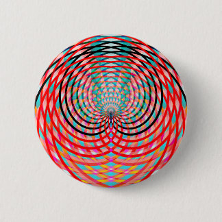 Psychedelische Vlechtcirkels Ronde Button 5,7 Cm