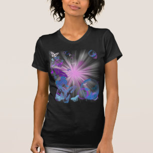 psychedelische vlinder t-shirt