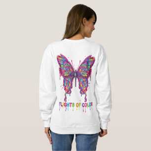 "Psychedelische Vlinder T-Shirt – Trippy Natuur