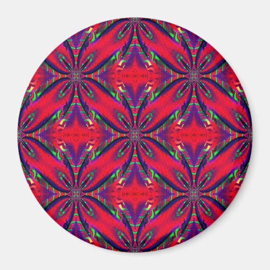 Psychedelische Vlinders... Magneet (Voorkant)