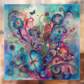 Psychedelische Vlinders Venster Cling Raamsticker (Vel 2)