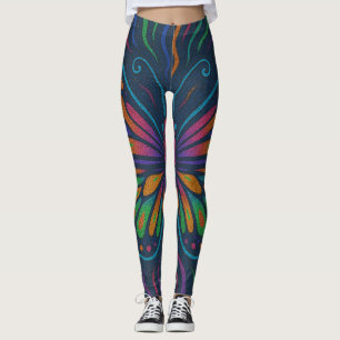 Psychedelische Vlindervibes Leggings