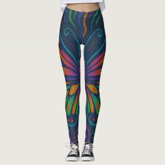 Psychedelische Vlindervibes Leggings