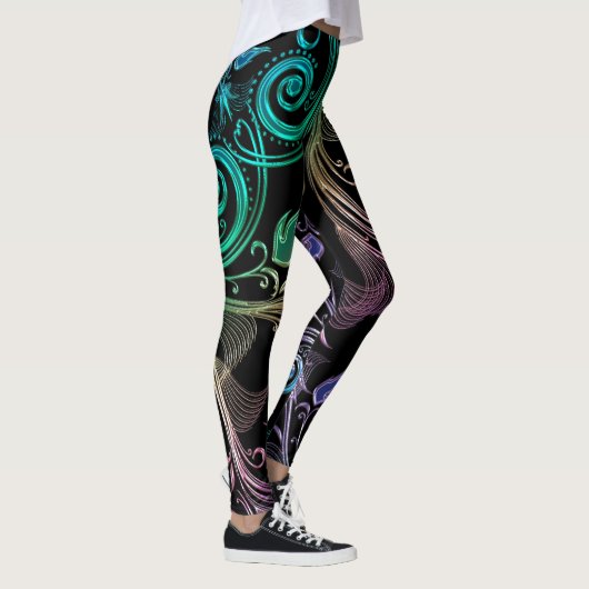 Psychedelische vloeibare Leggings (Rechts)