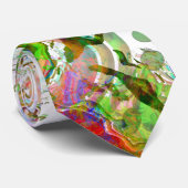 Psychedelische vloeistof Abstracte batik Stropdas (Opgerold)