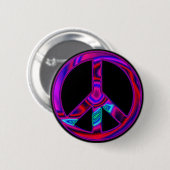 Psychedelische Vrede Ronde Button 5,7 Cm (Voorkant /achterkant)