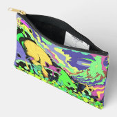 Psychedelische Wasberen Accessoire Zakje Handtas (Open)