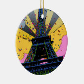 Psychedelische Wereld: De Toren van Eiffel, Parijs Keramisch Ornament (Rechts)